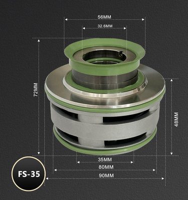 BERGMAN Replace Flygt Pump Seal 8195030 FS-35mm 2670 3153 5100 Metal Frame Cartridge Mechanical Seal