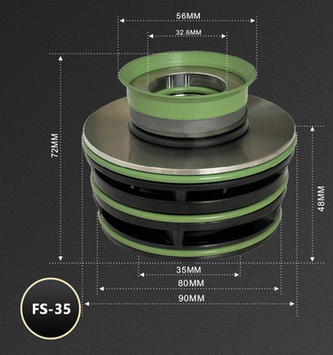 BERGMAN Replace Flygt Pump Seal 8195030 FS-35mm 2670 3153 5100 Metal Frame Cartridge Mechanical Seal
