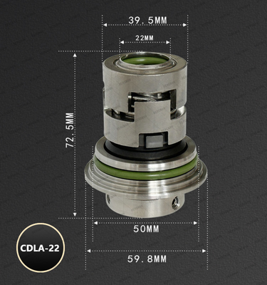 Original NJK CDLA-22mm CNP CDLF CDMF Stainless Steel Vertical Multistage Pump Mechanical Seal